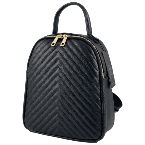 Рюкзак женский кожаный Genuine Leather 955261 черный