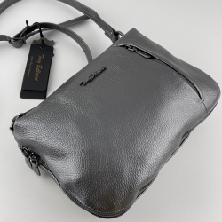 Сумка жіноча шкіряна Tony Bellucci 0073-1033 срібна