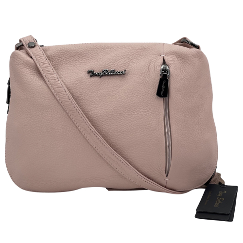 Сумка жіноча шкіряна Tony Bellucci 0073-202 світло-рожева