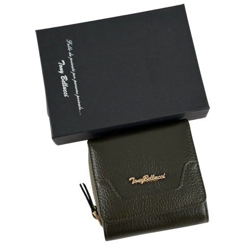 Гаманець жіночий шкіряний Tony Bellucci 864-217 оливковий