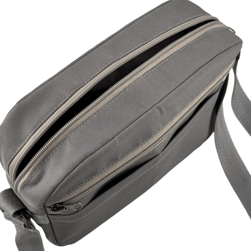 Сумка крос-боді жіноча з вологовідштовхувальної тканини High Level сіра