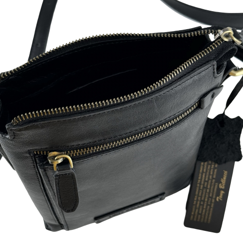 Сумка чоловіча шкіряна Tony Bellucci T5252 KR-01 чорна