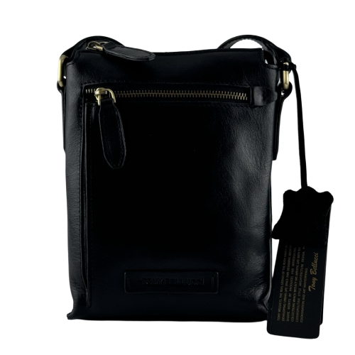 Сумка чоловіча шкіряна Tony Bellucci T5252 KR-01 чорна