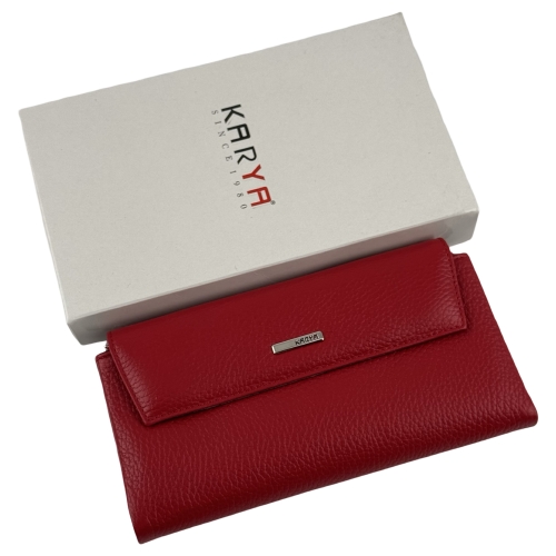 Гаманець жіночий шкіряний Karya 1173-46-45 червоний (всередині чорний)