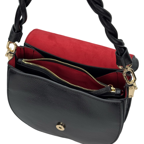 Сумка жіноча шкіряна Karya 2448-45 чорна