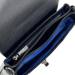 Сумка жіноча шкіряна лакована Karya 5073-06 чорна