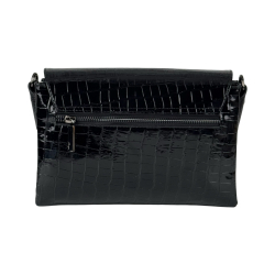 Сумка жіноча шкіряна лакована Karya 5073-06 чорна