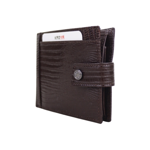 Гаманець чоловічий шкіряний Karya 0456-077 темно-коричневий