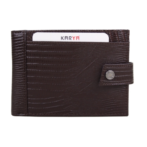 Гаманець чоловічий шкіряний Karya 0456-077 темно-коричневий