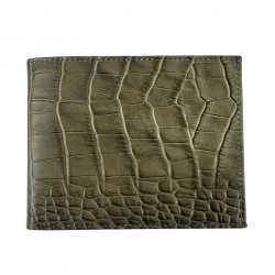 Гаманець чоловічий під крокодилячу шкіру Bond 540-354 оливковий