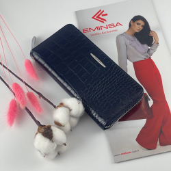 Гаманець жіночий шкіряний Eminsa 2159 4-19 темно-синій