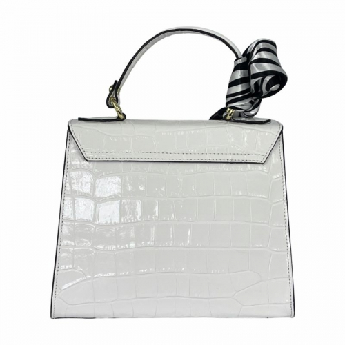 ​Сумка жіноча шкіряна Genuine Leather 85123CC біла