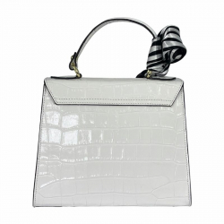 Сумка женская кожаная Genuine Leather 85123CC белая