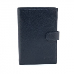 Гаманець чоловічий шкіряний гладкий Bond 509-1170 темно-синій