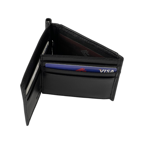 Гаманець-затискач для грошей чоловічий шкіряний Eminsa 1044 19-1 чорний