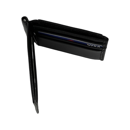 Гаманець-затискач для грошей чоловічий шкіряний Eminsa 1044 19-1 чорний