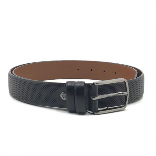 Ремінь чоловічий шкіряний Bond Non 1102 125 см чорний