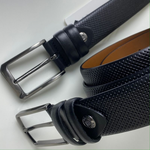 Ремінь чоловічий шкіряний Bond Non 1102 125 см чорний