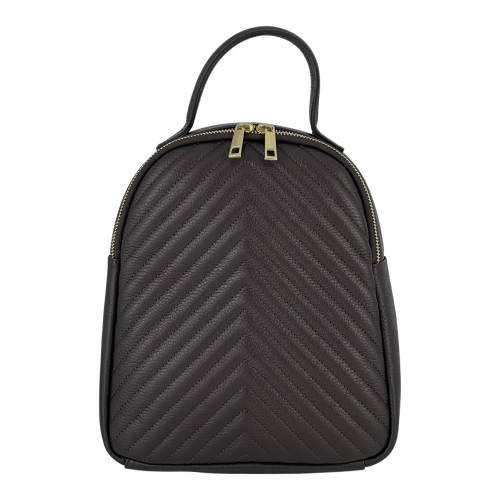 Рюкзак жіночий шкіряний Genuine Leather 955261 темно-коричневий