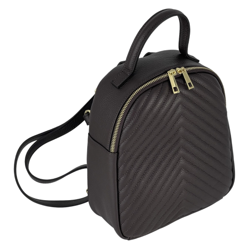 Рюкзак жіночий шкіряний Genuine Leather 955261 темно-коричневий