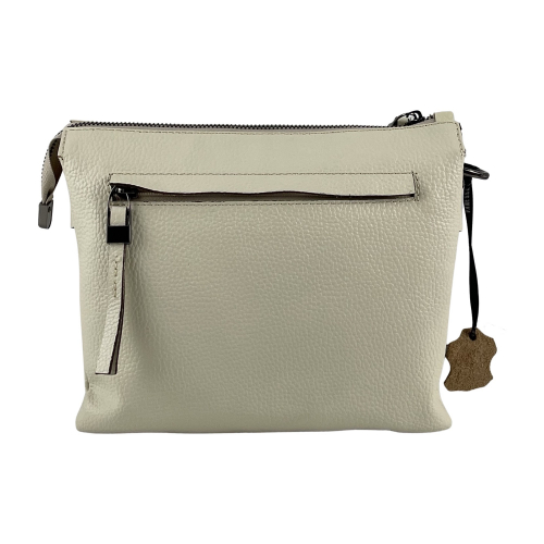 Сумка жіноча шкіряна Vanessa Scani 0077-201 молочна