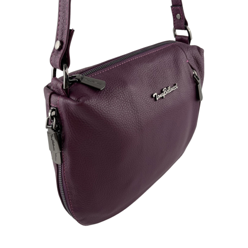 Сумка жіноча шкіряна Tony Bellucci 0073-287 лілова