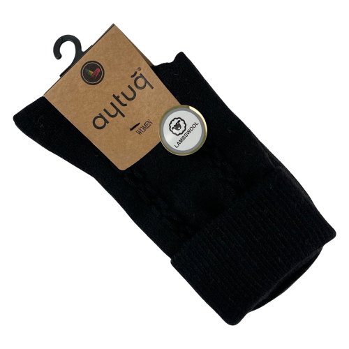 Шкарпетки жіночі Aytug 45019 Lambswool високі чорні Size 36-40