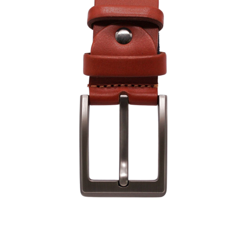 Ремінь чоловічий шкіряний Кремінь 01407707 120 см Флоренція коньяк