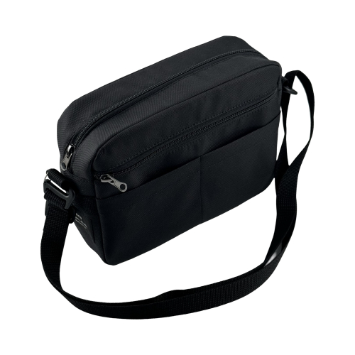 Сумка крос-боді жіноча з вологовідштовхувальної тканини High Level чорна