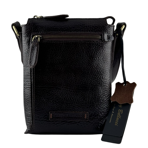 Сумка чоловіча шкіряна Tony Bellucci T5252-886 темно-коричнева