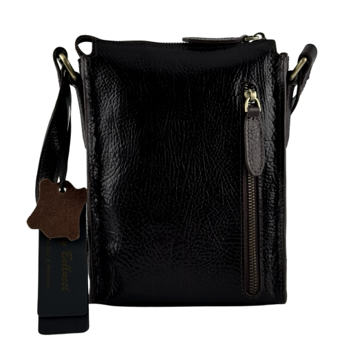 Сумка чоловіча шкіряна Tony Bellucci T5252-886 темно-коричнева