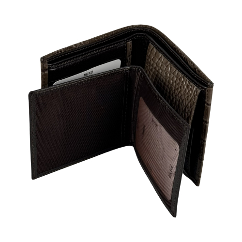 Гаманець чоловічий шкіряний Bond Non 531-354 оливковий