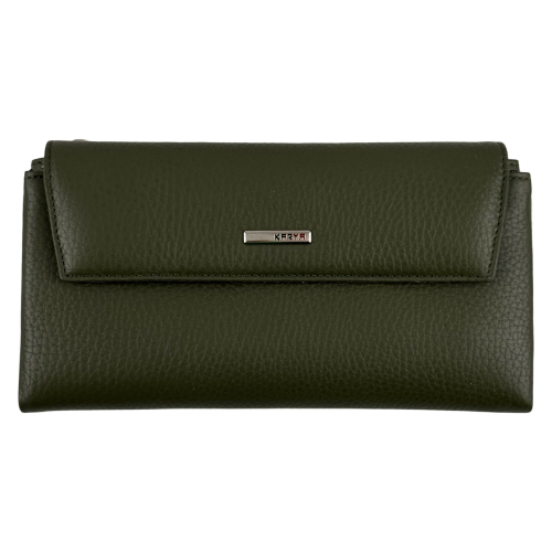 Кошелек женский кожаный Karya 1173-084 хаки