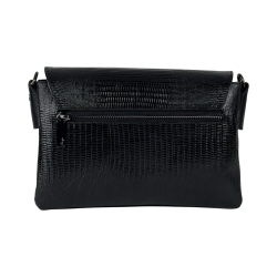 Сумка жіноча шкіряна лакована Karya 5073-073 чорна