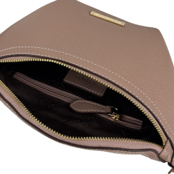 Сумка крос-боді жіноча шкіряна Enzo Nori EN1023-118 пудра