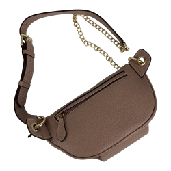 Сумка крос-боді жіноча шкіряна Enzo Nori EN1023-118 пудра