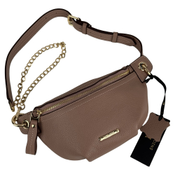 Сумка крос-боді жіноча шкіряна Enzo Nori EN1023-118 пудра