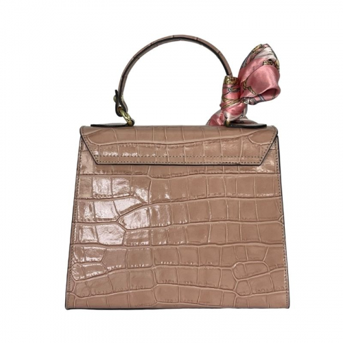 Сумка женская кожаная Genuine Leather 85123CC пудровая