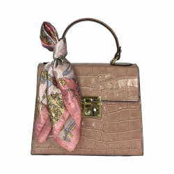 Сумка женская кожаная Genuine Leather 85123CC пудровая