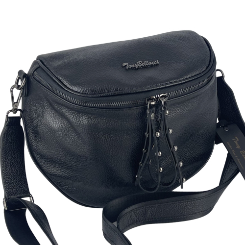 Сумка жіноча шкіряна Tony Bellucci 0258-281 чорна