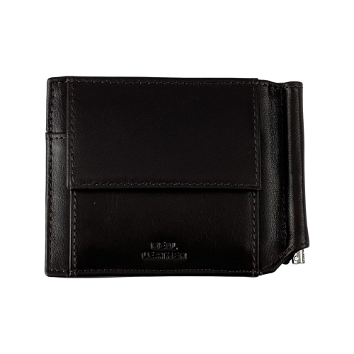 ​Гаманець-затискач для грошей чоловічий шкіряний Eminsa 1044 19-3 темно-коричневий