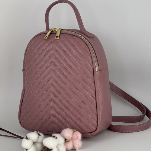 Рюкзак жіночий шкіряний Genuine Leather 955261 ліловий