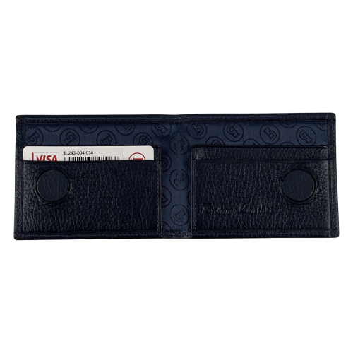 Кошелек-зажим для денег мужской кожаный Butun 243-004 034 синий