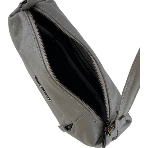 Сумка жіноча шкіряна Tony Bellucci 0073-10 світло-сіра