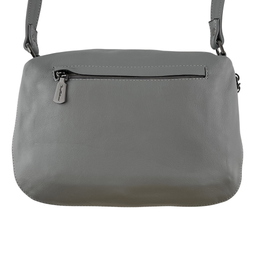 Сумка жіноча шкіряна Tony Bellucci 0073-10 світло-сіра