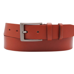 Ремень мужской кожаный Кремень 01407707 125 см Флоренция коньяк