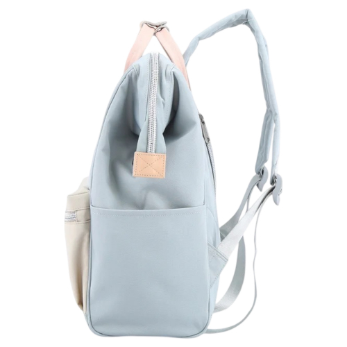 Рюкзак Himawari 1881-14 світло-блакитний з бежевими вставками