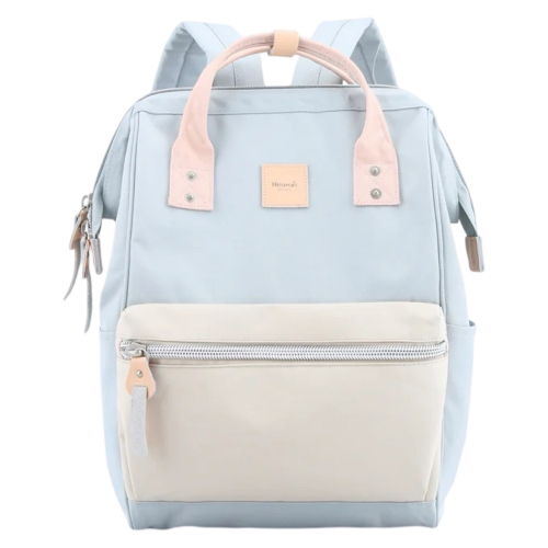 Рюкзак Himawari 1881-14 світло-блакитний з бежевими вставками