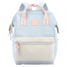Рюкзак Himawari 1881-14 світло-блакитний з бежевими вставками