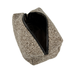 Косметичка жіноча зі штучного хутра WeLassie 71105 Альда кавова